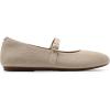DREAM PAIRS Women’s Mary Jane Ballet Flat Shoes Dressy Foldable Knit Flats with Arch Support Comfortable for Casual Work Office(Nude)