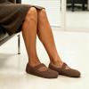 DREAM PAIRS Women’s Mary Jane Ballet Flats Barefoot Knit Wide Toe Box Arch Support Flat Shoes for Women Dressy Casual Office Business Work Travel Walk(Brown)
