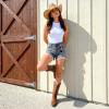 DREAM PAIRS Women’s Square Toe Cowboy Mid Calf Western Boots(Tan)