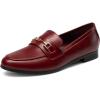 DREAM PAIRS Women’s Loafers Penny Loafers Fashion Comfortable Flats Dressy Shoes(Red)