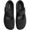 DREAM PAIRS Women’s Mary Jane Ballet Flats Barefoot Knit Wide Toe Box Arch Support Flat Shoes for Women Dressy Casual Office Business Work Travel Walk(Black)