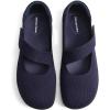 DREAM PAIRS Women’s Mary Jane Ballet Flats Barefoot Knit Wide Toe Box Arch Support Flat Shoes for Women Dressy Casual Office Business Work Travel Walk(Navy)