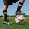 DREAM PAIRS Boys Girls Soccer Cleats Youth Firm Groud Athletic Outdoor Trainning Football Shoes with Soccer Socks(Black/Neon Green)
