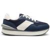 DREAM PAIRS Women Sneakers Tennis Ray Walking Platform Chunky Comfortable Lightweight Lace Up Casual Fashion Sneaker(Blue)