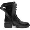DREAM PAIRS Women’s Combat Mid Calf Boots(Black)
