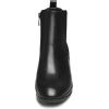DREAM PAIRS Women’s Elastic Gore Chelsea Boots Chunky Block Heel Ankle Bootie(Black/Pu)