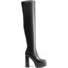 DREAM PAIRS Women’s Platform Over The Knee Thigh High Boots Chunky High Heels Square Toe Long Fall Y2K Gogo Boots(Black)