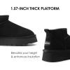 DREAM PAIRS Women’s Snow Boots Platform Winter Boot, Faux Fur Lined Slip On Ankle Boots