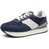 DREAM PAIRS Women Sneakers Tennis Ray Walking Platform Chunky Comfortable Lightweight Lace Up Casual Fashion Sneaker(Blue)