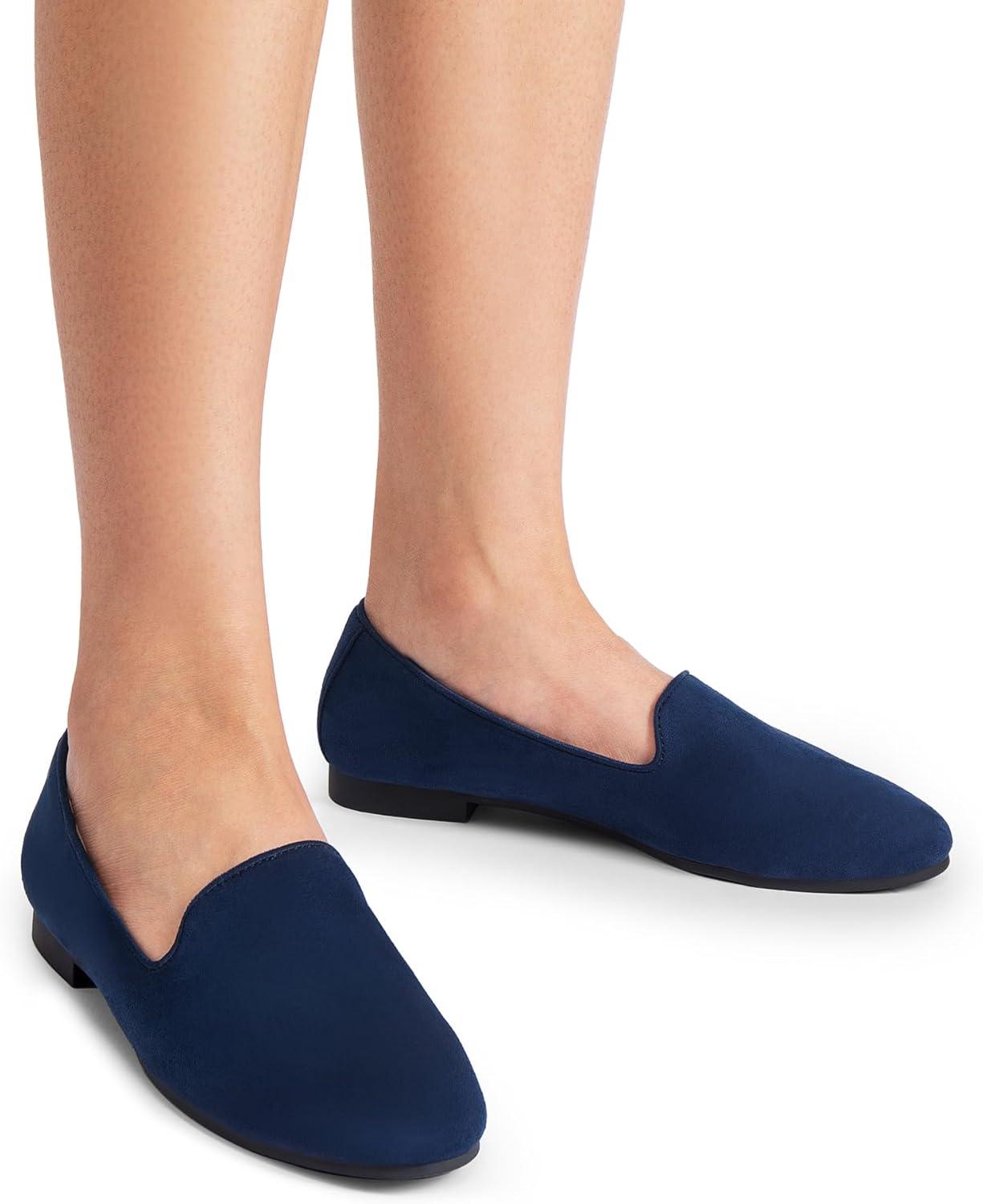 image:imageDREAM PAIRS Round Toe Flats for Women Dressy Comfortable SlipOn Dress Business Casual Office Work Shoes for WomenNavy
