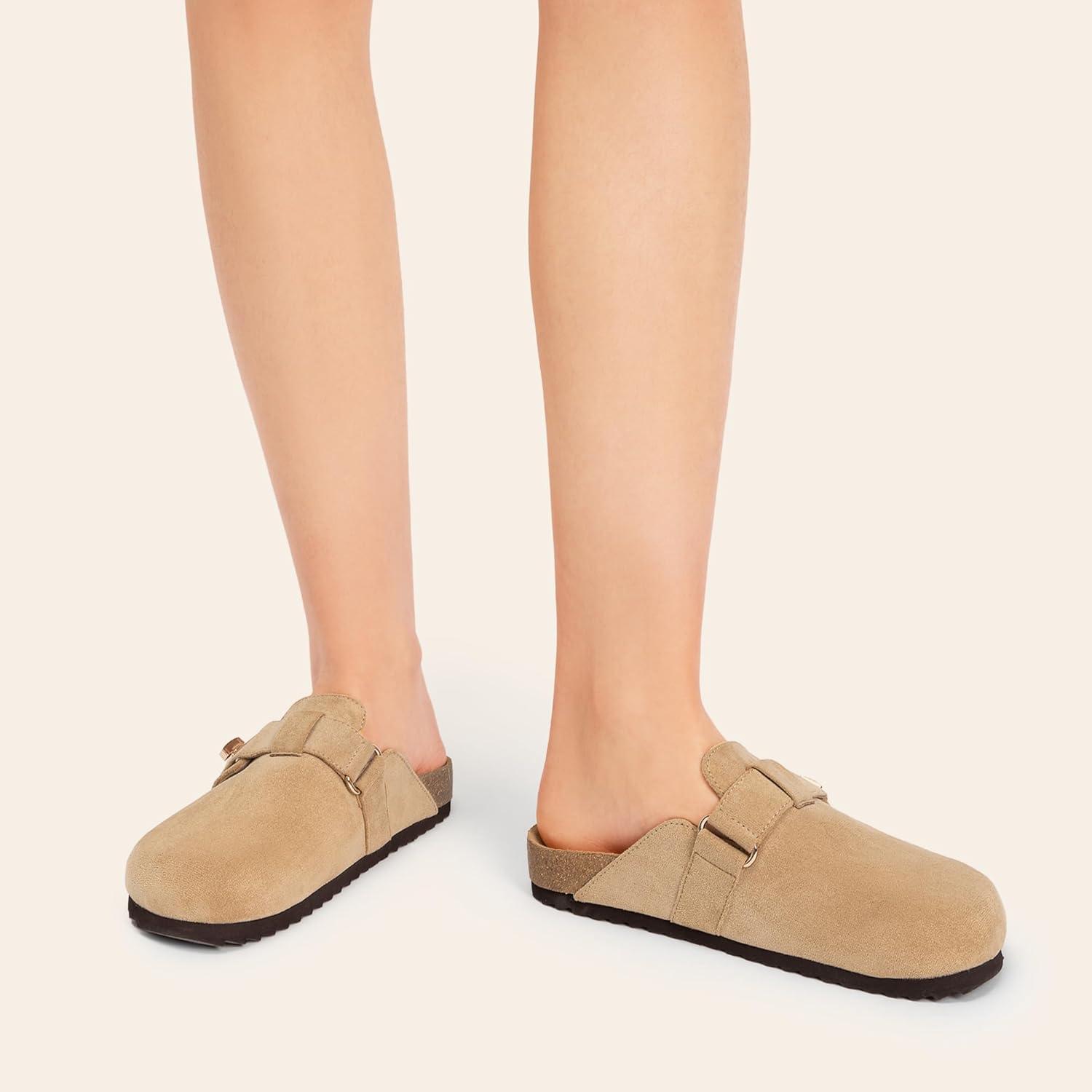 image:imageDREAM PAIRS Womens Mule ClogsApricot