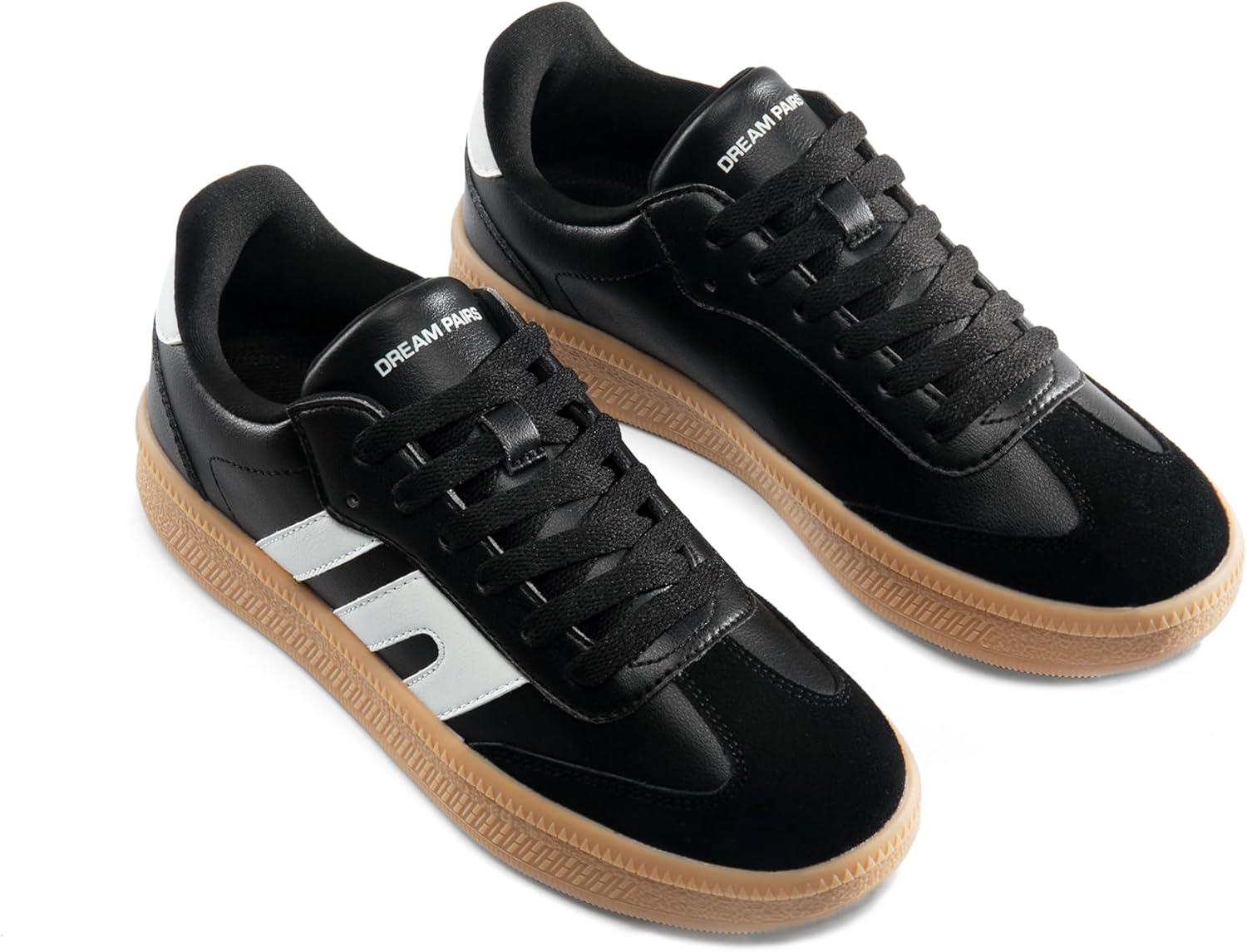 image:imageDREAM PAIRS Womens Tennis Sneakers Walking Casual LaceUp Footwear Comfortable Fashion Sneakers ShoesBlack