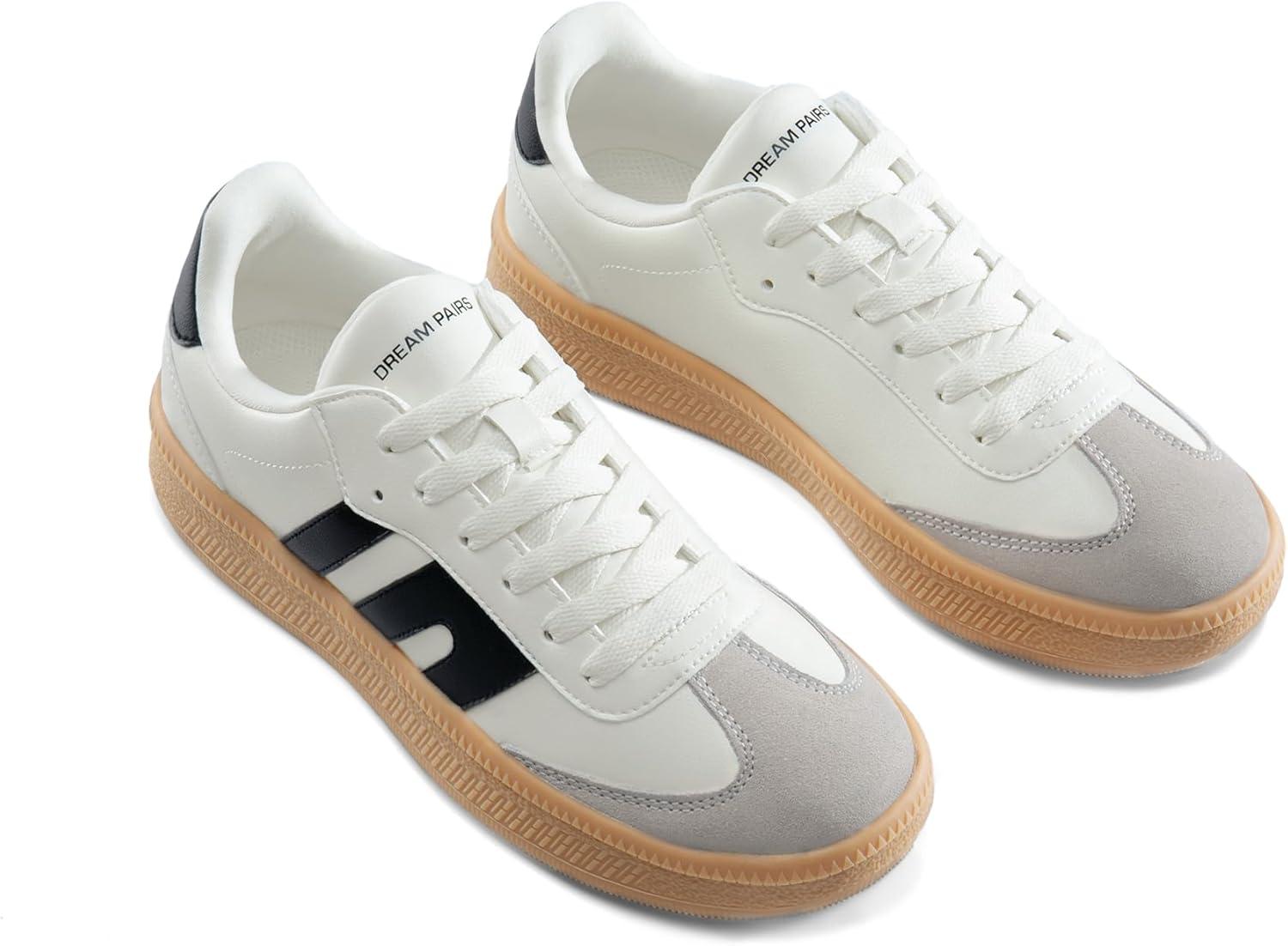 image:imageDREAM PAIRS Womens Tennis Sneakers Walking Casual LaceUp Footwear Comfortable Fashion Sneakers ShoesWhite