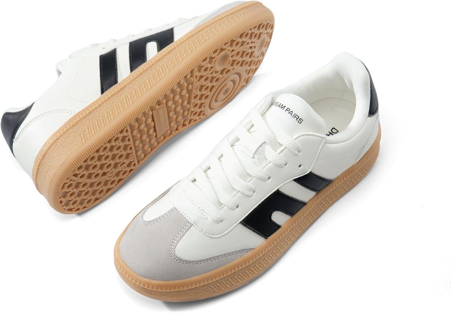 image:imageDREAM PAIRS Womens Tennis Sneakers Walking Casual LaceUp Footwear Comfortable Fashion Sneakers ShoesWhite