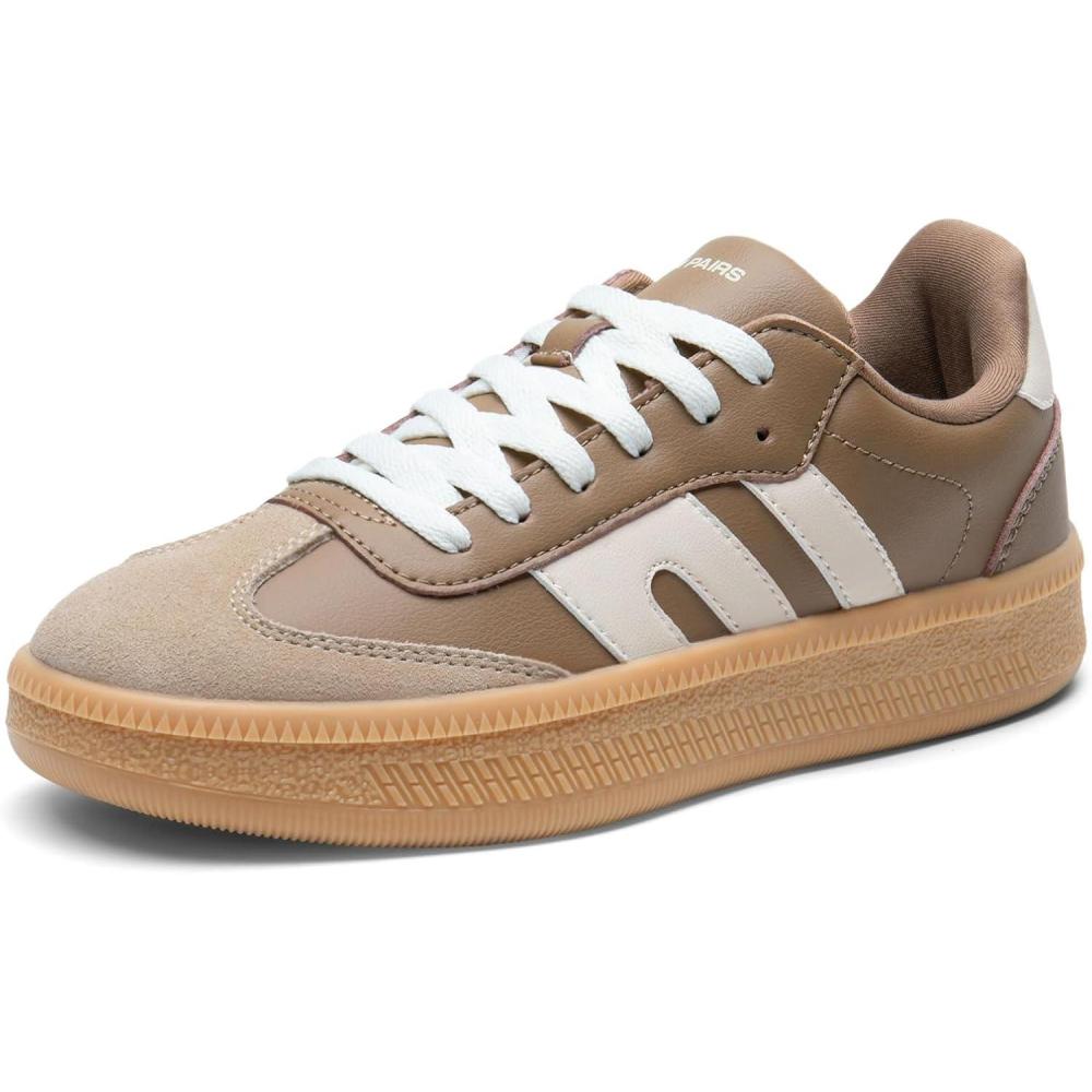 image:imageDREAM PAIRS Womens Tennis Sneakers Walking Casual LaceUp Footwear Comfortable Fashion Sneakers ShoesBrown