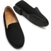 DREAM PAIRS Round Toe Flats for Women Dressy Comfortable, Slip-On Dress Business Casual Office Work Shoes for Women(Black-suede)