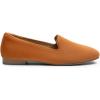 DREAM PAIRS Round Toe Flats for Women Dressy Comfortable, Slip-On Dress Business Casual Office Work Shoes for Women(Brown-suede)