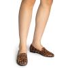 DREAM PAIRS Round Toe Flats for Women Dressy Comfortable, Slip-On Dress Business Casual Office Work Shoes for Women(Leopard-suede)