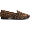 DREAM PAIRS Round Toe Flats for Women Dressy Comfortable, Slip-On Dress Business Casual Office Work Shoes for Women(Leopard-suede)