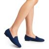DREAM PAIRS Round Toe Flats for Women Dressy Comfortable, Slip-On Dress Business Casual Office Work Shoes for Women(Navy)