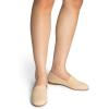 DREAM PAIRS Round Toe Flats for Women Dressy Comfortable, Slip-On Dress Business Casual Office Work Shoes for Women(Nude-suede)