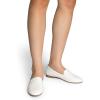 DREAM PAIRS Round Toe Flats for Women Dressy Comfortable, Slip-On Dress Business Casual Office Work Shoes for Women(White-pu)