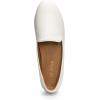 DREAM PAIRS Round Toe Flats for Women Dressy Comfortable, Slip-On Dress Business Casual Office Work Shoes for Women(White-pu)