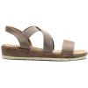DREAM PAIRS Women’s Ankle Strap Low Wedge Sandals(Taupe)
