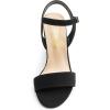 DREAM PAIRS Women’s Chunky Heels Open Toe Ankle Strap High Block Comfy Dress Heel Sandals Pumps Shoes(Black-nubuck)