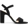 DREAM PAIRS Women’s Chunky Heels Open Toe Ankle Strap High Block Comfy Dress Heel Sandals Pumps Shoes(Black-nubuck)