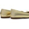 DREAM PAIRS Women’s Flats Square Toe Ballet Flats Comfortable Casual Ballerina Flat Dress Shoes with Bow Suitable for Dressy Business Casual Work Office(Gold)