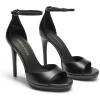 DREAM PAIRS Women’s Heels, High Stilettos Ankle Strap Sexy Comfort Dress Shoes Wedding Bridal Pumps Sandals(Black-pu)