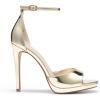 DREAM PAIRS Women’s Heels, High Stilettos Ankle Strap Sexy Comfort Dress Shoes Wedding Bridal Pumps Sandals(Light Gold)