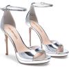 DREAM PAIRS Women’s Heels, High Stilettos Ankle Strap Sexy Comfort Dress Shoes Wedding Bridal Pumps Sandals(Silver)