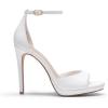 DREAM PAIRS Women’s Heels, High Stilettos Ankle Strap Sexy Comfort Dress Shoes Wedding Bridal Pumps Sandals(White)