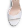 DREAM PAIRS Women’s Heels, High Stilettos Ankle Strap Sexy Comfort Dress Shoes Wedding Bridal Pumps Sandals(White)