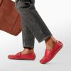 DREAM PAIRS Women’s Loafers Penny Loafer Slip on Casual Dressy Comfortable Business Work Office Moccasins Driving Loafer Shoes(Red)