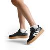 DREAM PAIRS Women’s Tennis Sneakers Walking Casual Lace-Up Footwear Comfortable Fashion Sneakers Shoes(Black)