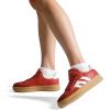 DREAM PAIRS Women’s Tennis Sneakers Walking Casual Lace-Up Footwear Comfortable Fashion Sneakers Shoes(Red)