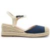 DREAM PAIRS Women’s Wedge Sandals, Closed Toe Espadrilles Platform Wedge Heels with Adjustable Ankle Straps and Comfortable Cushion Insoles(Navy)