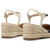 DREAM PAIRS Women’s Wedge Sandals, Closed Toe Espadrilles Platform Wedge Heels with Adjustable Ankle Straps and Comfortable Cushion Insoles(Navy)