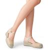 DREAM PAIRS Women’s Wedge Sandals, Closed Toe Espadrilles Platform Wedge Heels with Adjustable Ankle Straps and Comfortable Cushion Insoles(Nude)