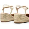 DREAM PAIRS Women’s Wedge Sandals, Closed Toe Espadrilles Platform Wedge Heels with Adjustable Ankle Straps and Comfortable Cushion Insoles(Nude)