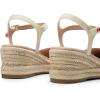 DREAM PAIRS Women’s Wedge Sandals, Closed Toe Espadrilles Platform Wedge Heels with Adjustable Ankle Straps and Comfortable Cushion Insoles(Red)