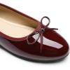 Dream Pairs Women’s Flats, Round Toe Ballet Flats, Comfortable Slip-on Dressy Business Casual Work Office Ballerina Flat Dress Shoes(Burgundy)