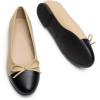 Dream Pairs Women’s Flats, Round Toe Ballet Flats, Comfortable Slip-on Dressy Business Casual Work Office Ballerina Flat Dress Shoes(Nude-pu)