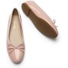 Dream Pairs Women’s Flats, Round Toe Ballet Flats, Comfortable Slip-on Dressy Business Casual Work Office Ballerina Flat Dress Shoes(Pink)