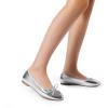 Dream Pairs Women’s Flats, Round Toe Ballet Flats, Comfortable Slip-on Dressy Business Casual Work Office Ballerina Flat Dress Shoes(Silver)