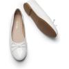 Dream Pairs Women’s Flats, Round Toe Ballet Flats, Comfortable Slip-on Dressy Business Casual Work Office Ballerina Flat Dress Shoes(White)