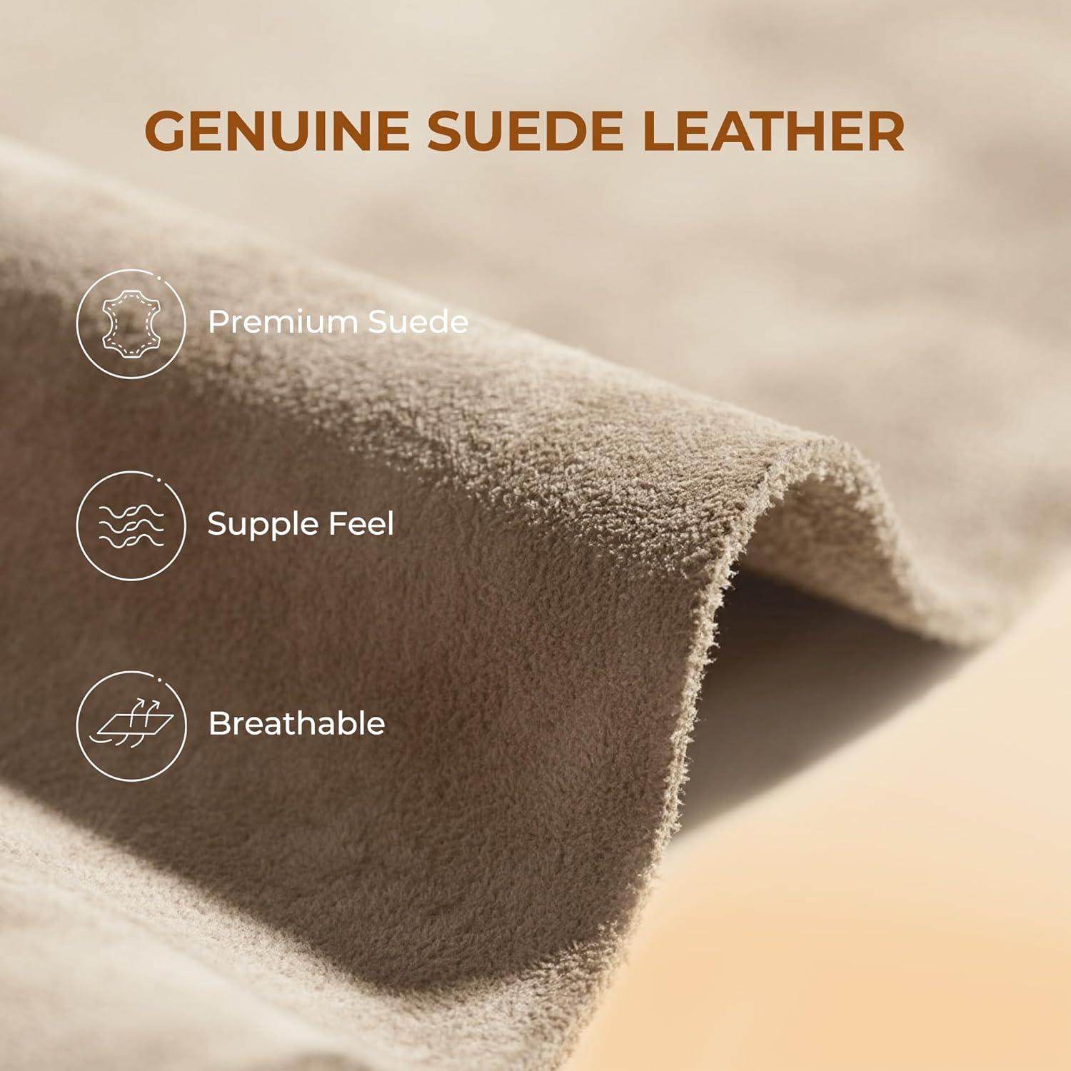 image:imageDREAM PAIRS Womens Fuzzy Cozy Slippers Genuine Suede Indoor Outdoor Fluffy Home Comfy Winter Slip On Cute Warm Memory Foam Furry Shoes FuzzyEasy